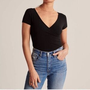 NWT Abercrombie & Fitch Ribbed Wrapped Bodysuit